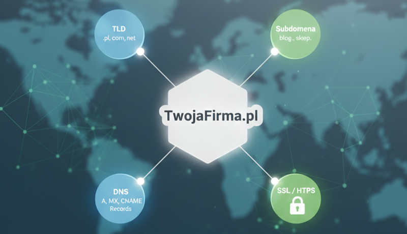 diagram poazujący jak działa domena